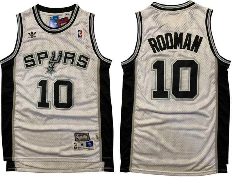 Men San Antonio Spurs #10 Rodman white Nike NBA Jerseys